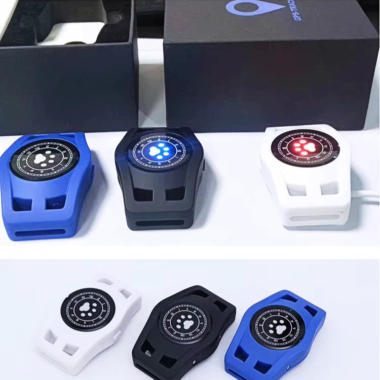 Set of electronic devices with blue, black, and white colors on a white background.